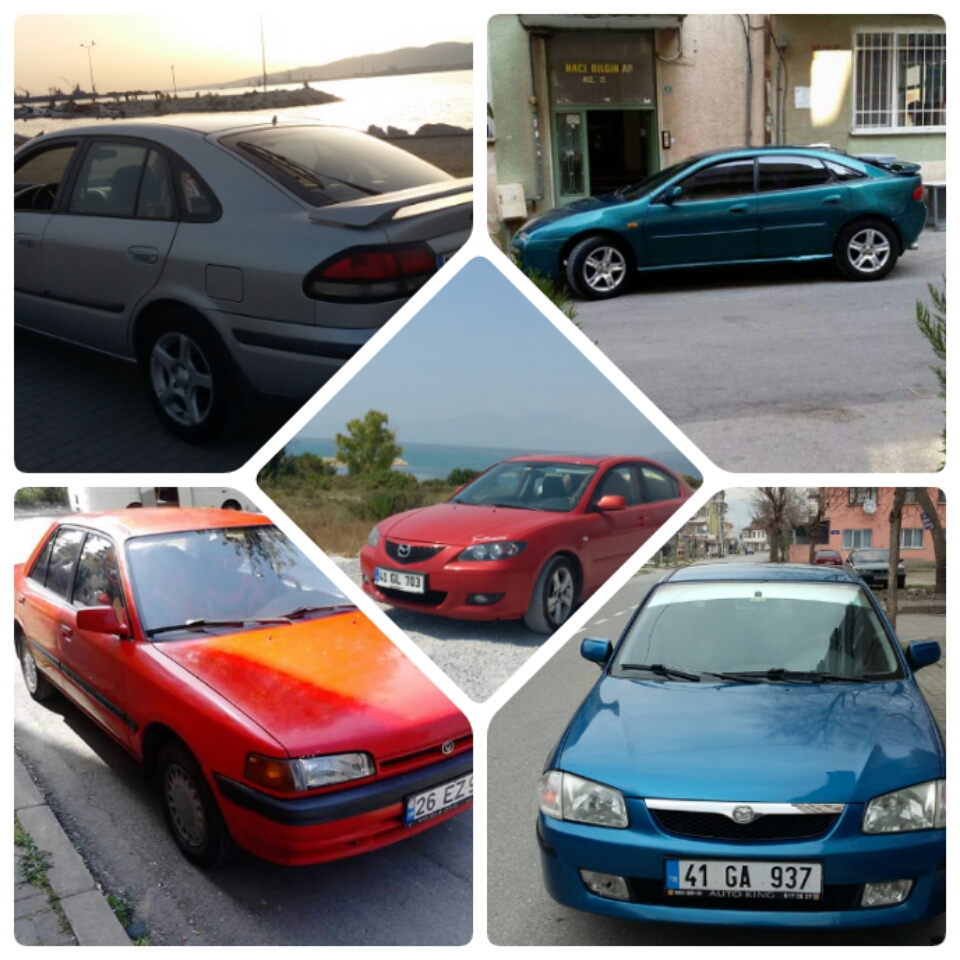 Bugüne kadar sahip olduğum mazdalarim